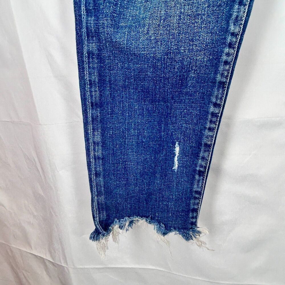 💐 Moussy Size 28 Vintage Skinny Jeans Blue Denim Ankle Distressed Japan $360 - Picture 8 of 14